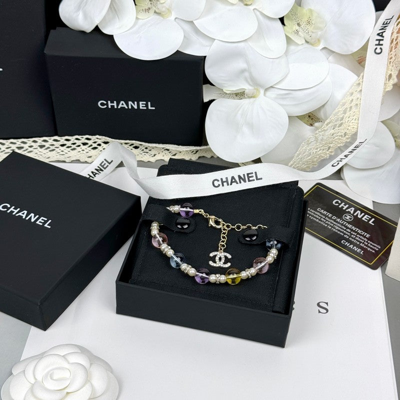 18K  Chanel 26C Color Crystal Bracelet